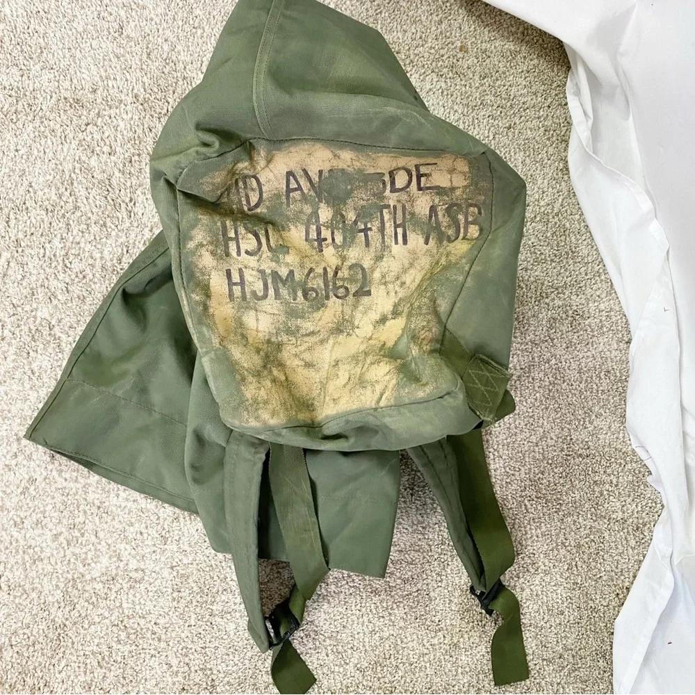 Vintage Y2K US Army Military Nylon Duffle Bag Seabag Padded Straps